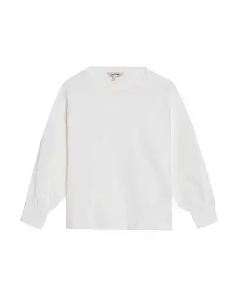 Camiseta Mixed Poplin Crudo Pristino Claro Talla S Chevignon