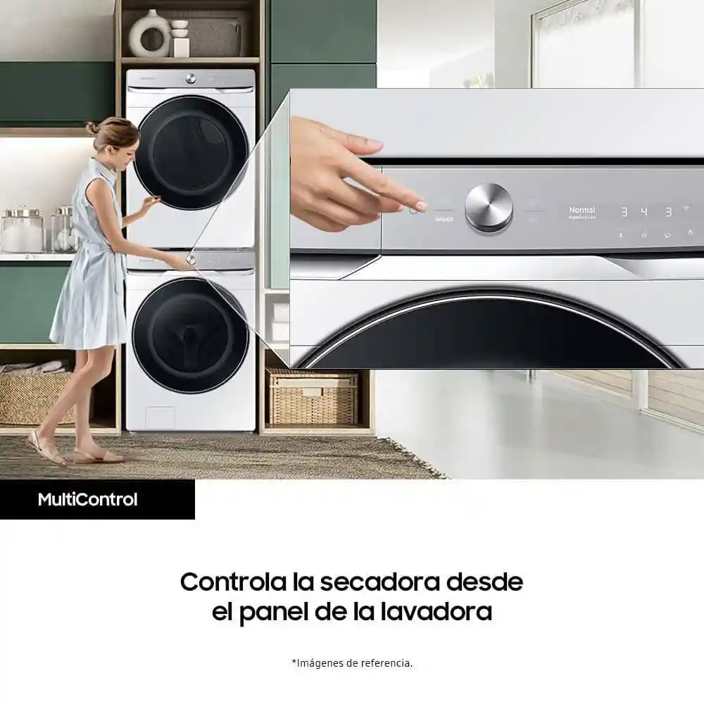 Samsung Secadora Carga Frontal de 53 Lb DVG24A8870W/CO