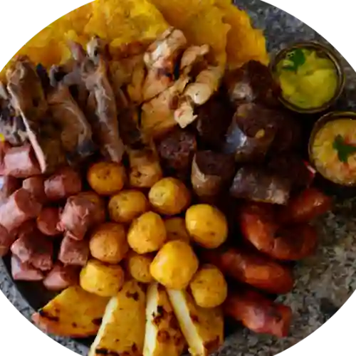 Fritanga Mixta de Carnes Pa` 4