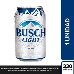 Cerveza Busch Light - Lata 330 ml x1