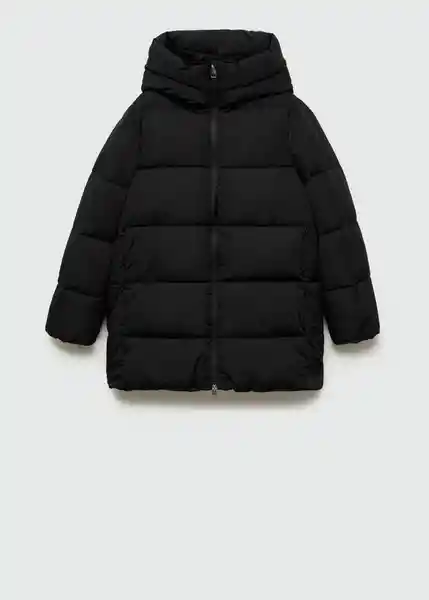 Abrigo Anorak Tokyo Negro Talla 25 Mujer Mango