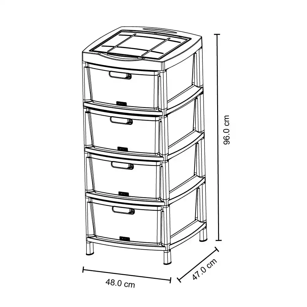 Rimax Cajonero Fique Gris Hielo 12549