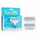 GILLETTE Venus Original Cuchilla de Afeitar Mujer con Aloe Máquina de Afeitar con 3 Hojas Depilación Corporal al Ras 1 Ud