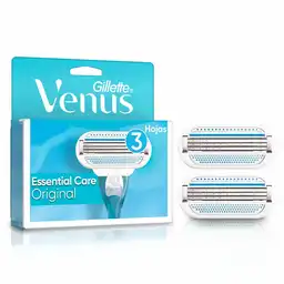 GILLETTE Venus Original Cuchilla de Afeitar Mujer con Aloe Máquina de Afeitar con 3 Hojas Depilación Corporal al Ras 1 Ud
