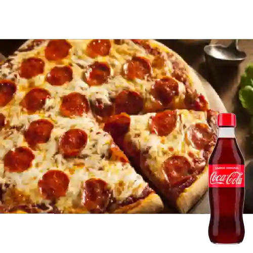 Combo Pizza Full Pepperoni +cocacola Orig ml