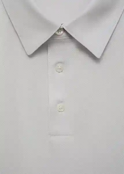 Camiseta Polo Ezequi Marfil Talla S Hombre Mango