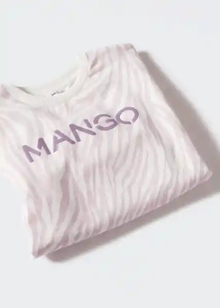 Sudadera Mangolo Offwhite Talla 12 Niñas Mango