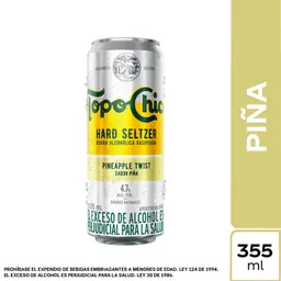 Hard Seltzer Topochico Sabor Piña Lata 355ml