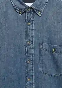 Sobrecamisa Blues Dirty Talla M Hombre Mango