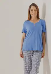 Pijama Camiseta/Pantalón Capri Bronzini Woman 20266