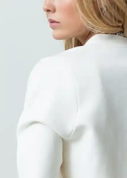 Saco Tejido Mujer Crudo Puro Claro Talla S 582G036 Naf Naf