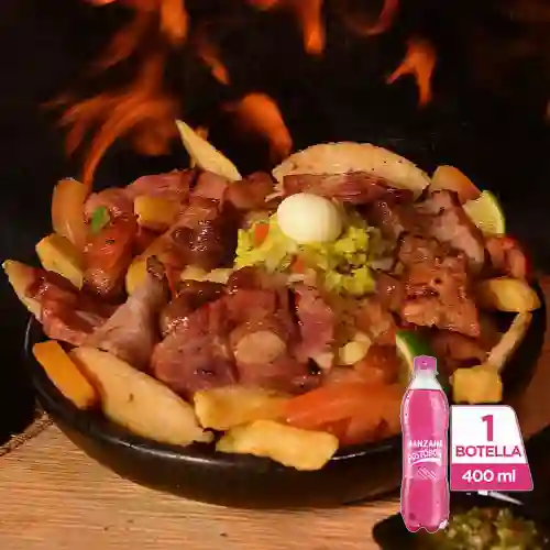 Picada Ay que Delicia 250g Proteína +postobón Manzana 400ml