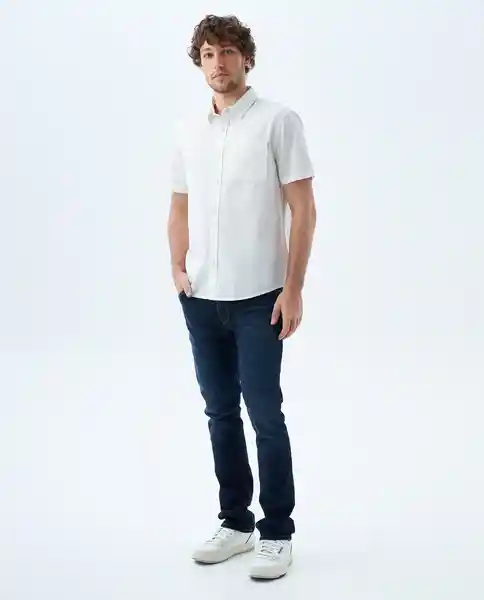 Camisa Hombre Crudo Blanco Talla XL 819f001 Americanino