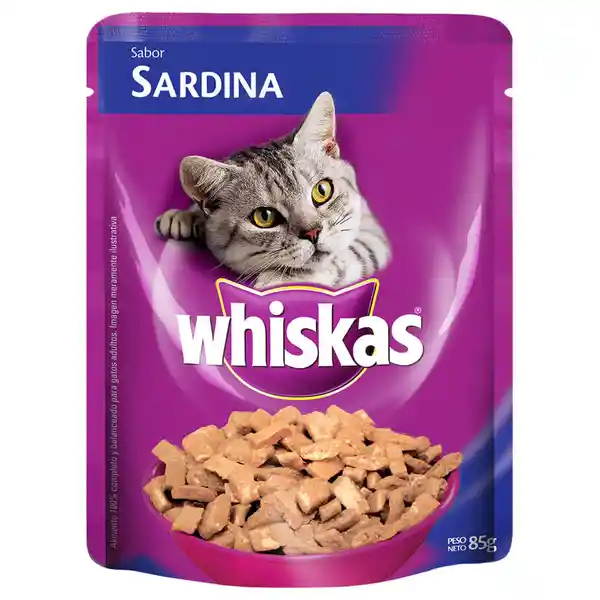 Whiskas Alimento Para Gato Húmedo Sabor Sardina