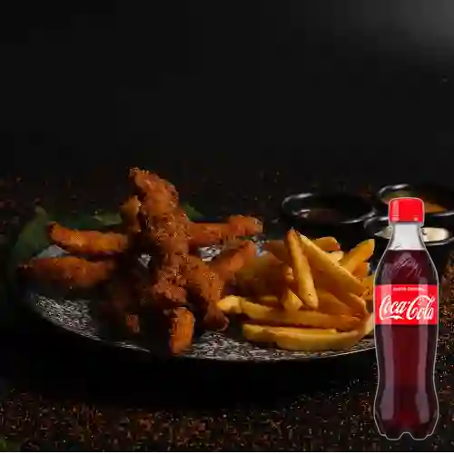 Combo Strips de Pollo +Cocacola Orig 400ml