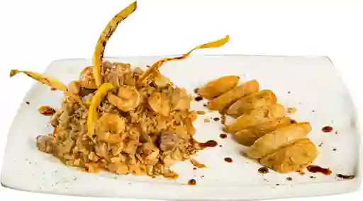 Arroz Al Wok con Tilapia