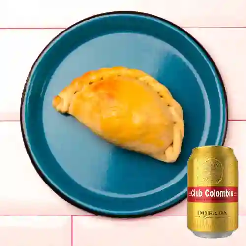 Combo Empanada Carne + Club Colombia Dorada 355 ml