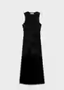 Vestido Ferti Negro Talla XL Mujer Mango