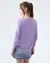  Camiseta Mujer Morado Talla M 602E006 AMERICANINO 