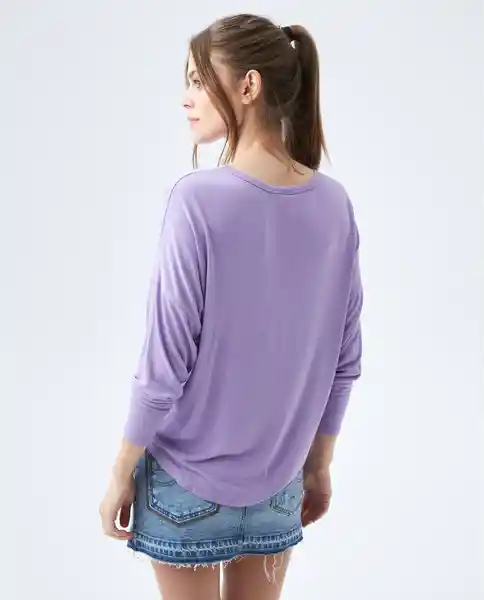  Camiseta Mujer Morado Talla M 602E006 AMERICANINO 