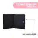 Monedero Textura Granulada Negro Miniso