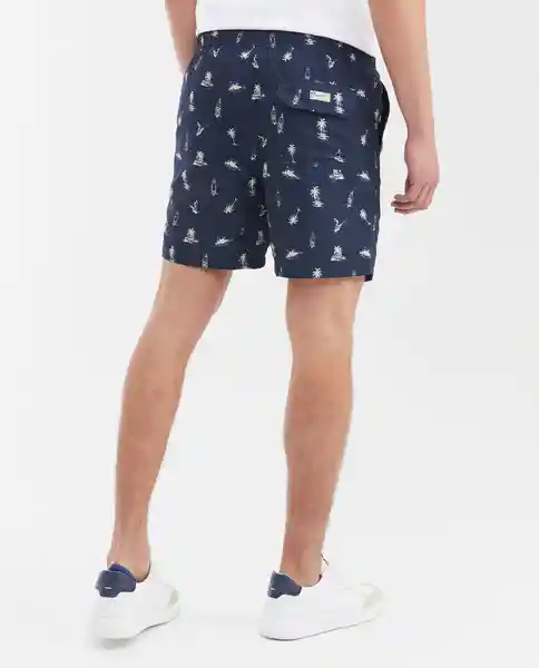 Short Boat Print Swimwear Azul Dark Ultraoscuro T L Chevignon