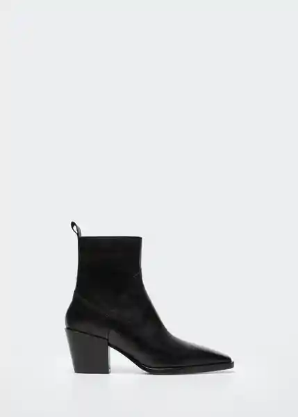 Botin Virgil Negro Talla 37 Mujer Mango