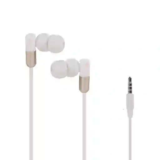 Audífonos Serie Life is For Fun Blanco 35 mm Mod Pa242 Miniso