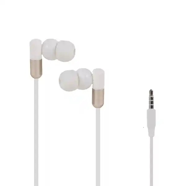 Audífonos Serie Life is For Fun Blanco 35 mm Mod Pa242 Miniso