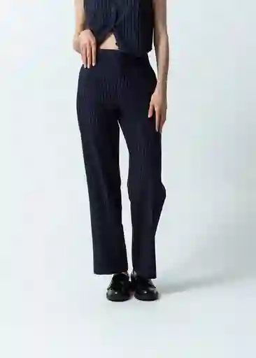 Pantalón Mujer Anaia Azul Salva Talla 8 531G303 Naf Naf