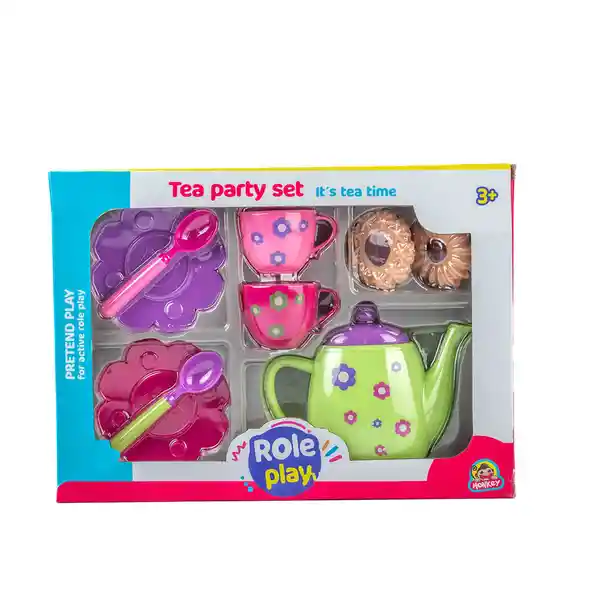 Monkey Set Juego de té Para Niñas