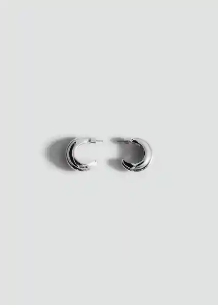 Pendientes Jabel Plata Talla 99 Mujer Mango