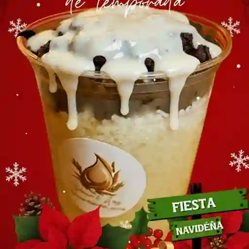 Arroz con leche navideño con lechera