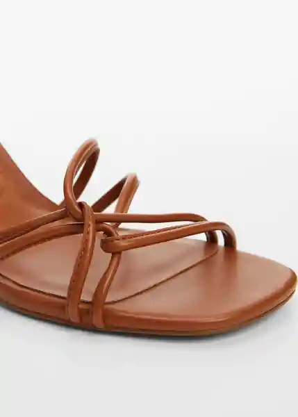 Sandalias Luan1 Cuero Talla 36 Mujer Mango