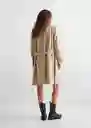 Chaqueta Trench Trenchy Beige Talla 22 Teen Niñas Mango