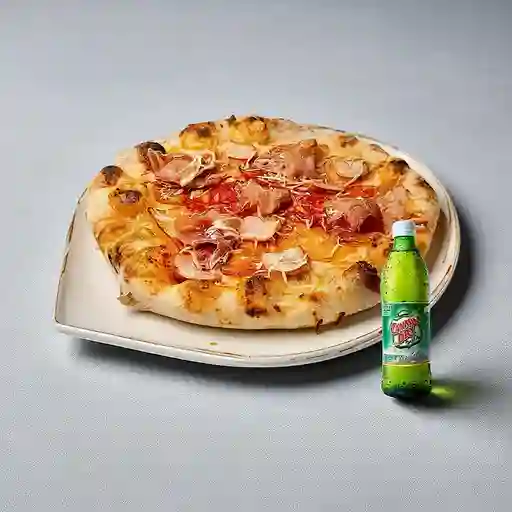 Pizza Personal Carnes Italianas +Canada Dry Ginger Ale 300ml