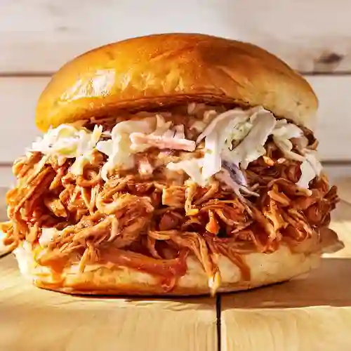 Sandwich de Pollo Ala Bbq Pulled