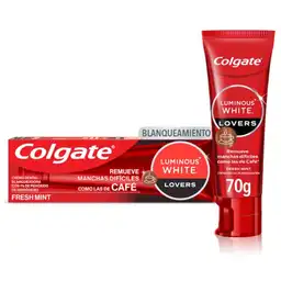 Colgate Crema Dental Luminous White Lovers Café 55 mL