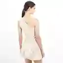 Vestido Globo Manga Sisa Beige Talla XL 574037
