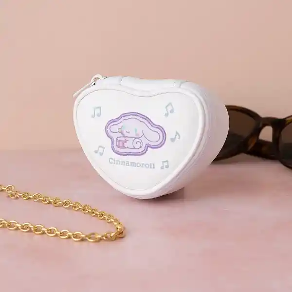 Monedero Con Corazón Bordado Cinnamoroll Serie Sanrio Miniso