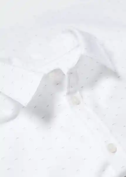 Camisa Oxfordp Blanco Talla 09 Niños Mango