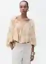 Blusa Parole Crudo Talla S Mujer Mango
