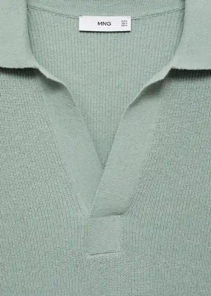 Camiseta Polo Ludorums Agua Talla S Hombre Mango