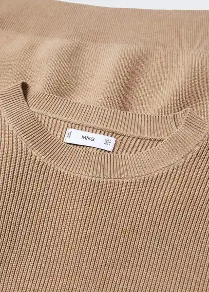 Jersey Cotton Beige Talla S Hombre Mango