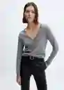 Pantalón Anita Negro Talla 38 Mujer Mango