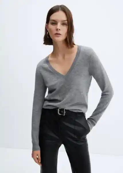 Pantalón Anita Negro Talla 38 Mujer Mango