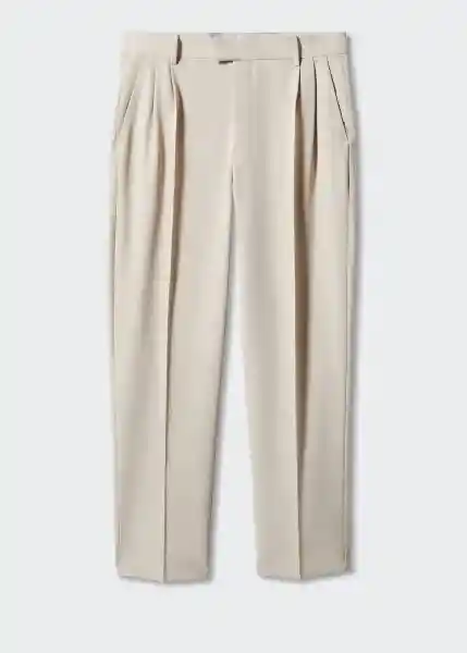 Pantalón Murphy Beige Talla 38 Hombre Mango