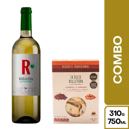 Combo Rosaleda Vino Blanco Sauvignon Blanc + Biscotti