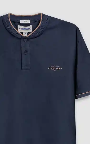 Camiseta Polo Hombre Azul Talla XL 802G083_AZU193923 Americanino