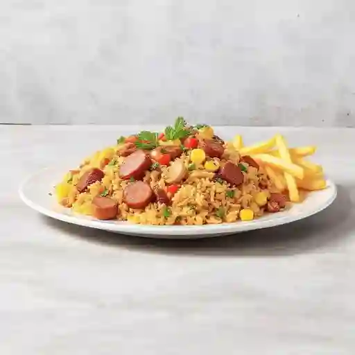 Arroz ranchero wok personal